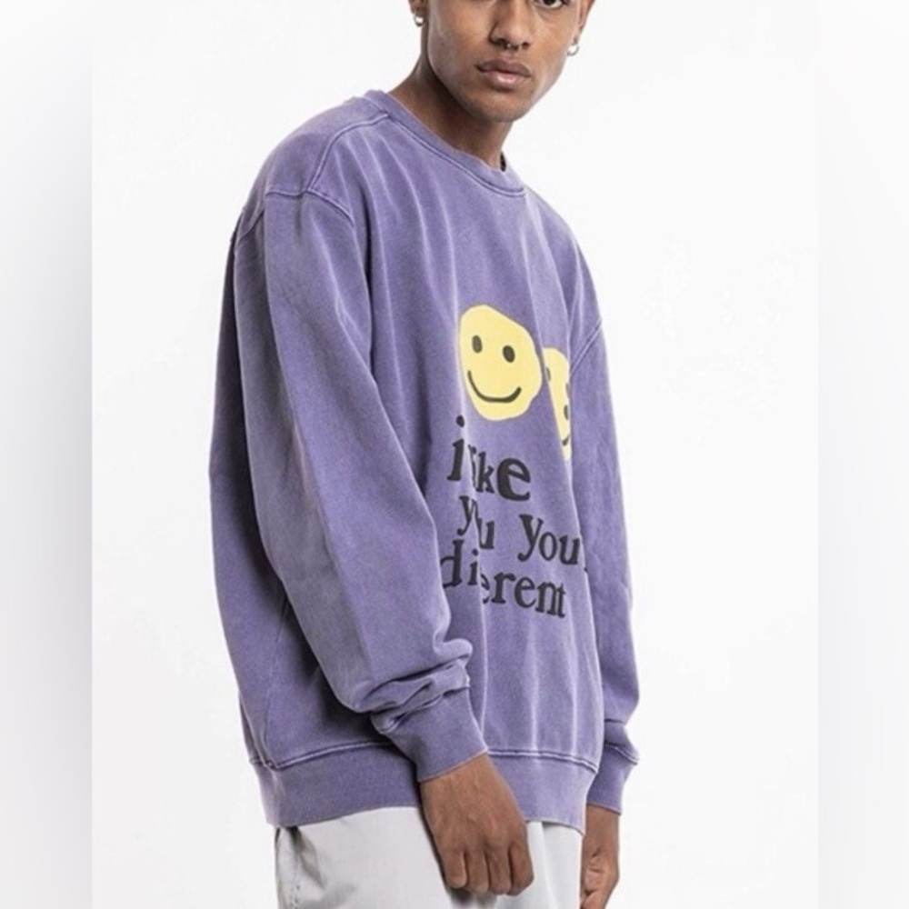 Cactus Plant Flea Market x Union "I Like You You're Different" Crewneck Purple